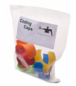 Sachet de 5 capuchons de codification couleur GEPRO