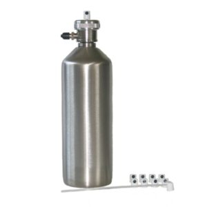 Aérosol rechargeable GEPRO 500 ml en aluminium, avec huit buses