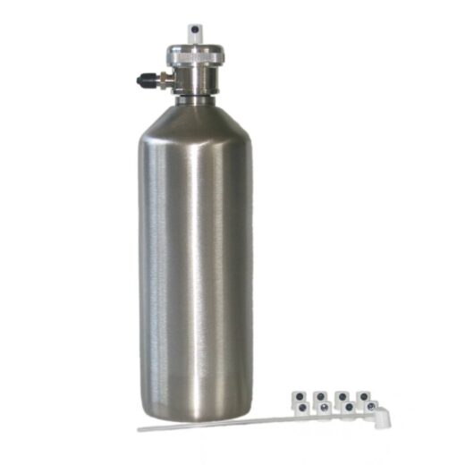 Aérosol rechargeable GEPRO 500 ml en aluminium, avec huit buses
