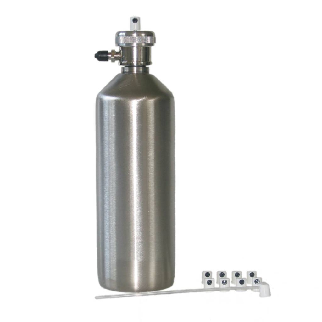 Aérosol rechargeable GEPRO 500 ml en aluminium, avec huit buses