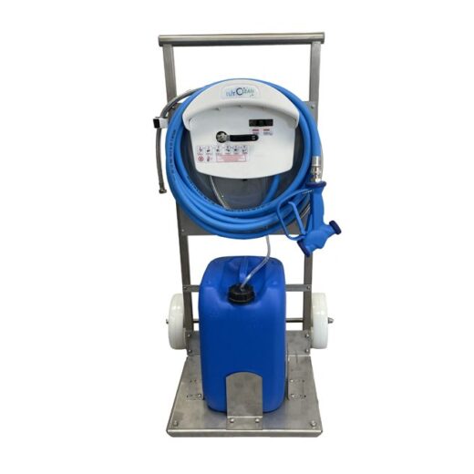 Chariot mobile inox GEPRO pour poste et centrale d’hygiène