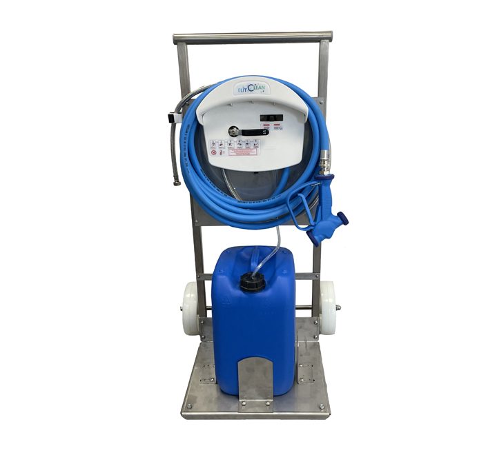 Chariot mobile inox GEPRO pour poste et centrale d’hygiène