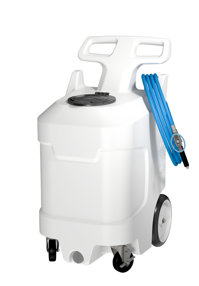 Mousseur mobile FOAMit FI-BP-30N-SSBV avec tuyau bleu et vanne inox