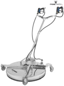 Nettoyeur de sols Mosmatic FL-AHB-KAU 750, version sans buses, deux pistolets et quatre roulettes