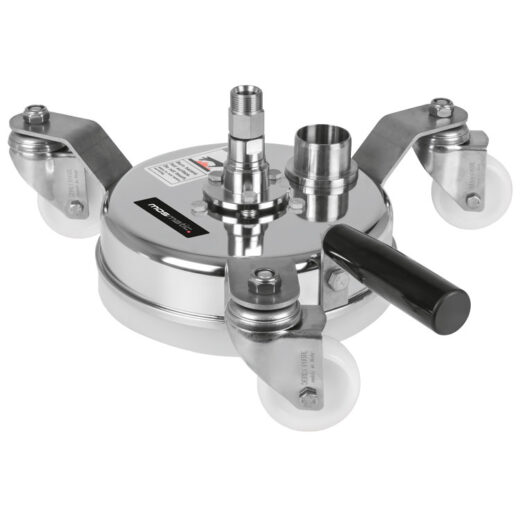Tête vapeur Mosmatic STM 200 de 200 mm avec poignée, sans pistolet vapeur