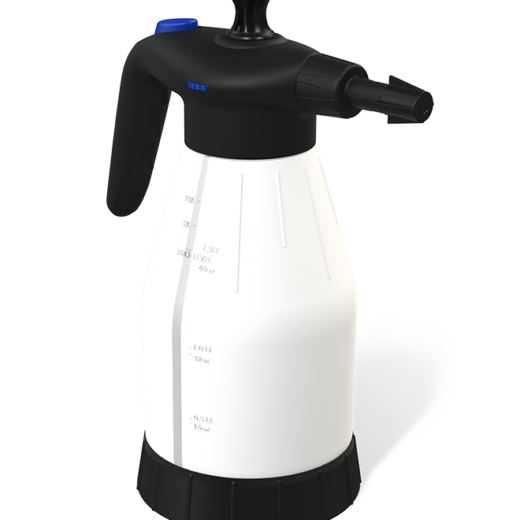 Pulvérisateur manuel FOAMit SP1.5L blanc à buse conique réglable
