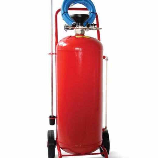 Canon à mousse GEPRO Foam-Matic à cuve rouge en acier peint sur roues