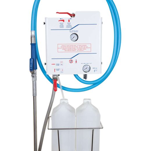 Centrale murale Seko ProFoam-R avec support de tuyau, lance et bidons de produit