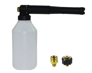 Canon à mousse haute pression GEPRO avec réservoir de 2 L et deux raccords filetés